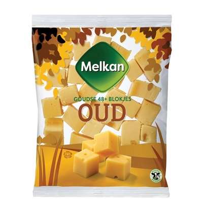 Huismerk kaasblokjes oud